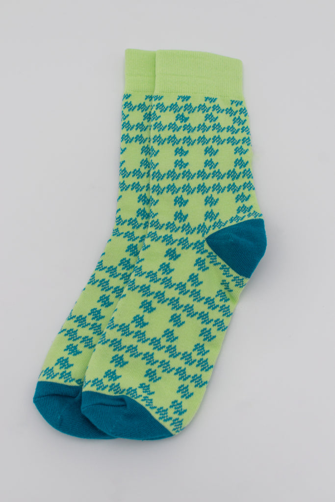 H&V Monogram Socks - Green