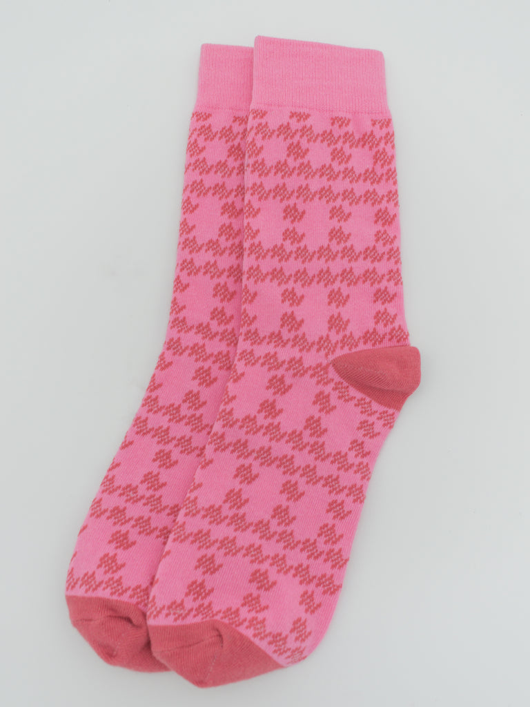 H&V Monogram Socks - Pink